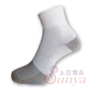 NCZ-1344竹炭1/2寬口無痕休閒襪