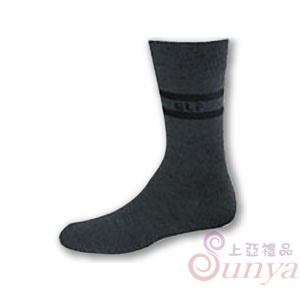 NCZ-5022竹炭二橫紋男休閒襪