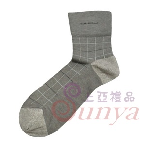 BB36003G竹炭無痕紳士襪灰