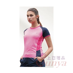 VS7604-15女版運動短T恤100%POLYESTER
