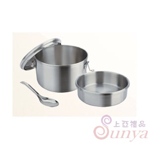 CLARE晶鑽316雙層圓形便當盒