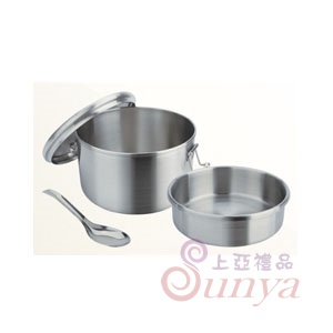 CLARE晶鑽316雙層圓形便當盒