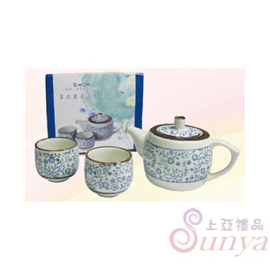 KT-6010吉祥花一壺二杯茶具組