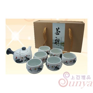 KT-4587A雪花急須壺1+6茶具組