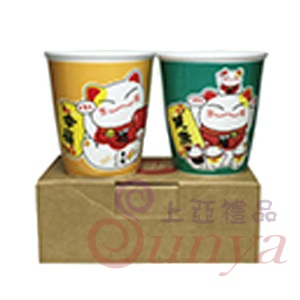 KT-4576-2五福招財貓2入水杯組