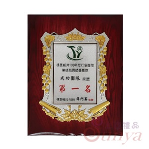 NT010 鍍金木質獎牌
