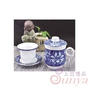 DH-04錦上添花釉中濾蓋杯碟組
