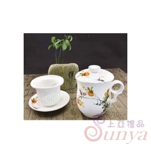 DH-03好柿連連濾蓋杯碟組