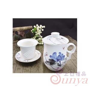 DH-02水漾芙蓉濾蓋杯碟組