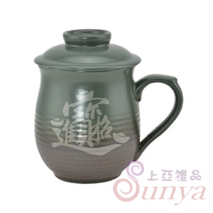 PC-5605U磁炭窯變濾蓋杯(窯變藏綠