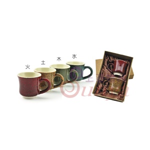 EK-C03五行天目釉二入咖啡杯組