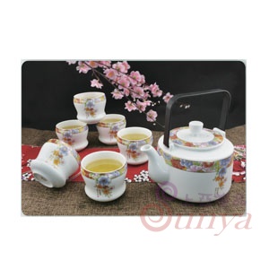 DH-TC0106B花田喜事1壺6杯茶具組