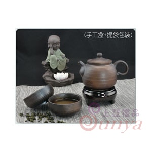 DH-TC0102涅道柴燒1壺2杯茶具組