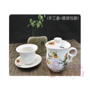 DH-03好柿連連濾蓋杯碟組