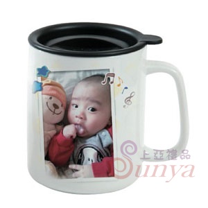 YL-024A-1大廈紳士蓋熱轉印杯(強化瓷)