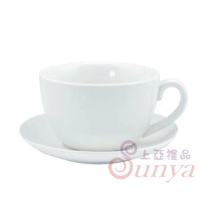 YL-C04 13oz咖啡杯碟(強化瓷)