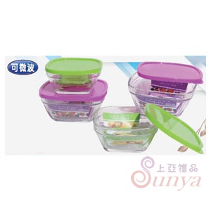 R-1600-4方型4入玻璃禮盒組