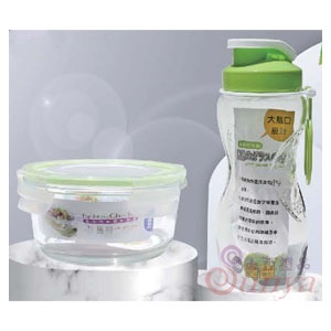 R-100-1+R-300玻璃禮盒組(一碗一壺)