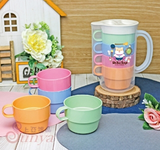 R-6700W 柴語錄-粉彩一壺四杯