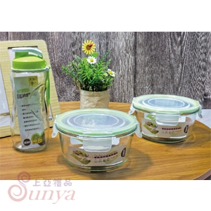 R-100R-300玻璃禮盒組(兩碗一壺)