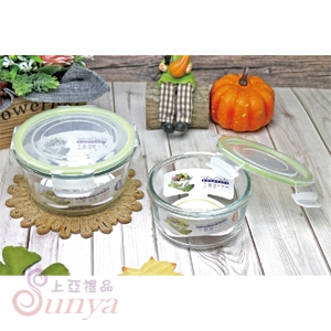 R-100二入密扣式玻璃禮盒組(圓)