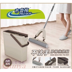 Q-064布魯拖不沾手膠棉拖把祖(2布)