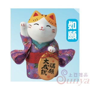 7416錦彩小判招財貓