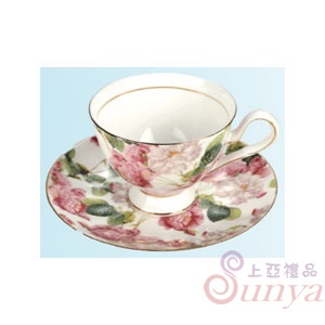 GW-704花樹舞影咖啡杯盤