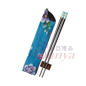 V66-3花布斜口袋天削筷