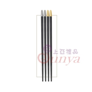 AGM01-02福氣招財金銀合金筷