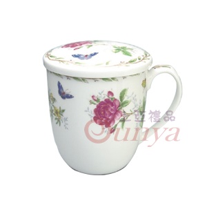 GW-317蝴蝶玫瑰附杯蓋