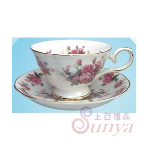 GW-330桃花咖啡杯盤