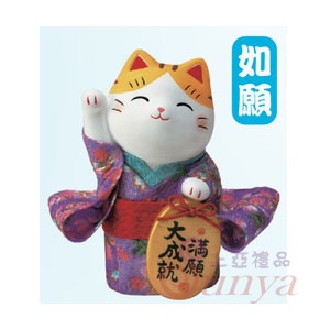 7416錦彩小判招財貓