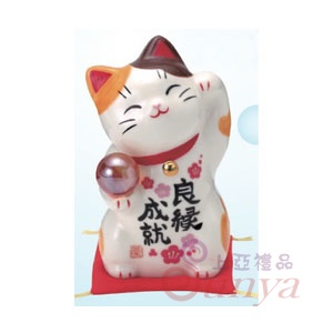 7545錦彩良緣成就招財貓
