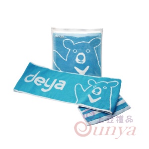 178401BU deya熊緹花運動毛巾