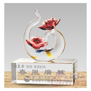 PM-001-2 拉絲水晶獎座