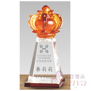 PG-164-3(琥珀) 精緻水晶獎座
