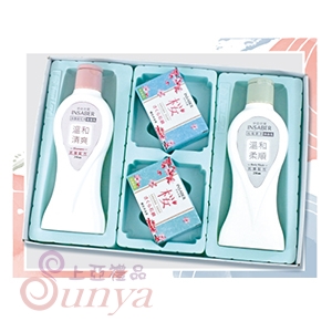 ES-08-5-B 洗髮乳250ml、沐浴乳250ml、香皂75g*2
