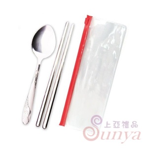PLA-9398 PVC夾鏈袋＋仙鶴匙＋筷