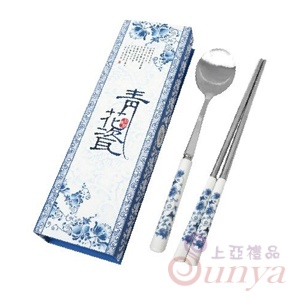 PLA-9300 青花瓷餐具組（2入）