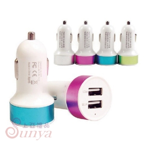 PHO-6527 雙孔USB車充頭