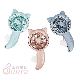 FAN-3568 貓咪造型手壓風扇