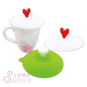 COA-8324 愛心矽膠杯蓋(單入)