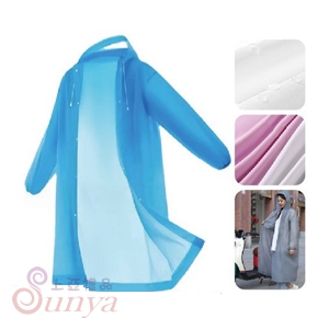 ART-0386 簡約EVA磨砂特厚雨衣