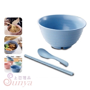 PLA-9289 小麥環保泡麵碗三件組