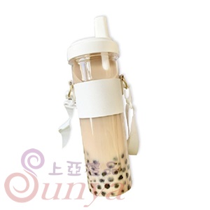 THE-2027 珍奶環保隨行杯(背帶)