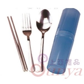 932 高級拋光素面三件餐具管