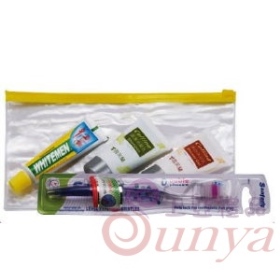 EG46大透明拉鍊袋牙刷白人牙膏雪芙蘭沐浴乳洗髮乳