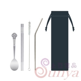 AK-02-316不鏽鋼餐具吸管組合