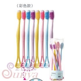 AK-09098 多功能軟毛牙刷(彩色款8入裝)